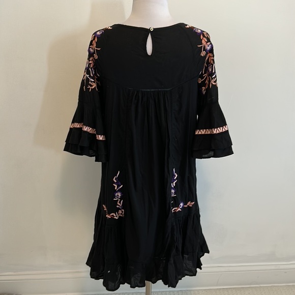 Free People Pavlo Embroidered Bell Sleeve Dress - Picture 4 of 10